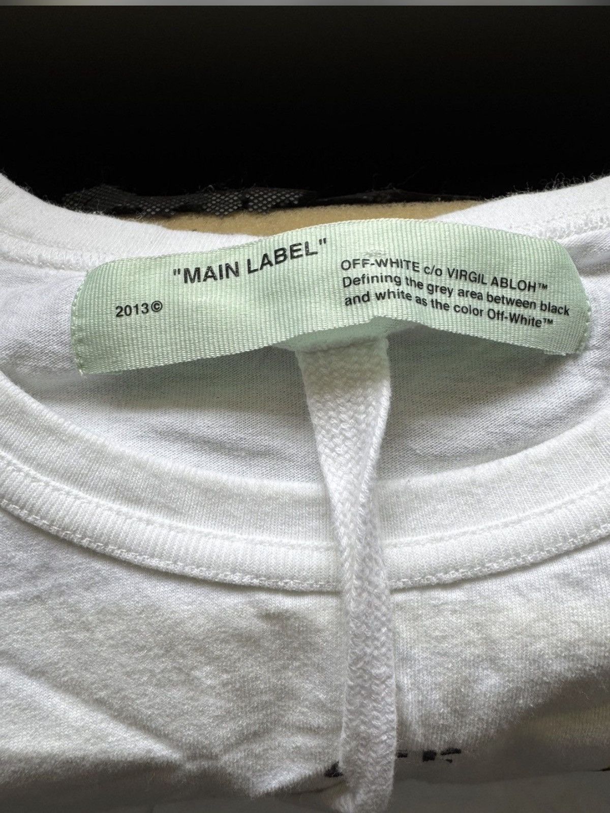 Off-White Off-White Temperature “Fire Line” Tape Tee White XL Size US XL / EU 56 / 4 - 4 Thumbnail