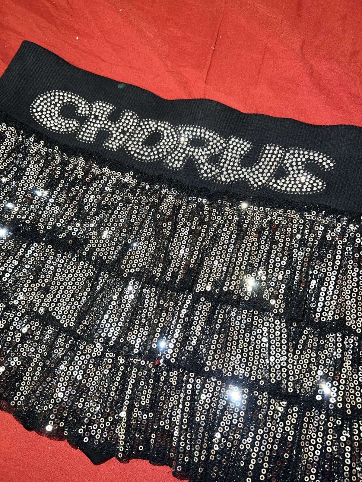 Japanese Brand Chorus sequin layered mini skirt 🪩⭐️ Size 26" / US 2 / IT 38 - 7 Thumbnail