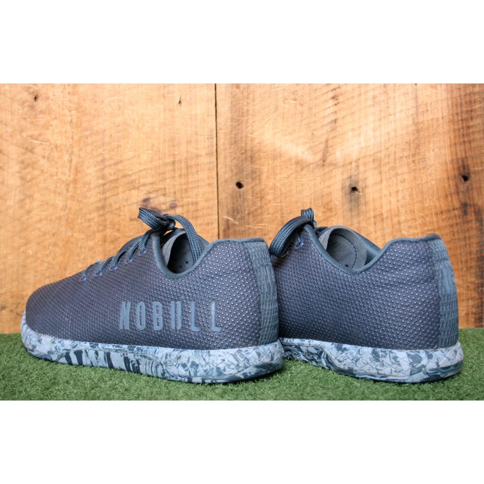 Vintage NOBULL Outwork Edge Blue Trainers Unisex Adults Sneaker Low Top Lace Up 7.5 9 Shoes Mens Womens Girls Boys Size US 7 / IT 37 - 3 Thumbnail