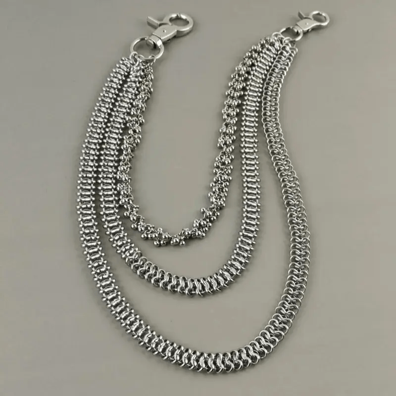 Jewelry Cuban Style Stainless Steel Pants Chain Size ONE SIZE - 5 Thumbnail