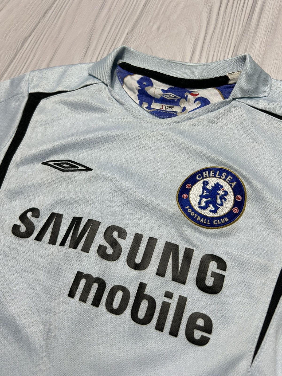 Chelsea Soccer Vintage YXL Chelsea Umbro Samsung Jersey T-Shirt Size US XL / EU 56 / 4 - 7 Thumbnail