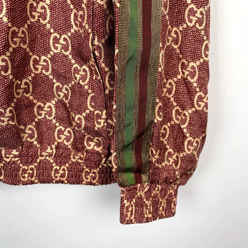 Gucci Gucci Red logo old flower full print zipper jacket 2502-Nex Size US S / EU 44-46 / 1 - 4 Thumbnail