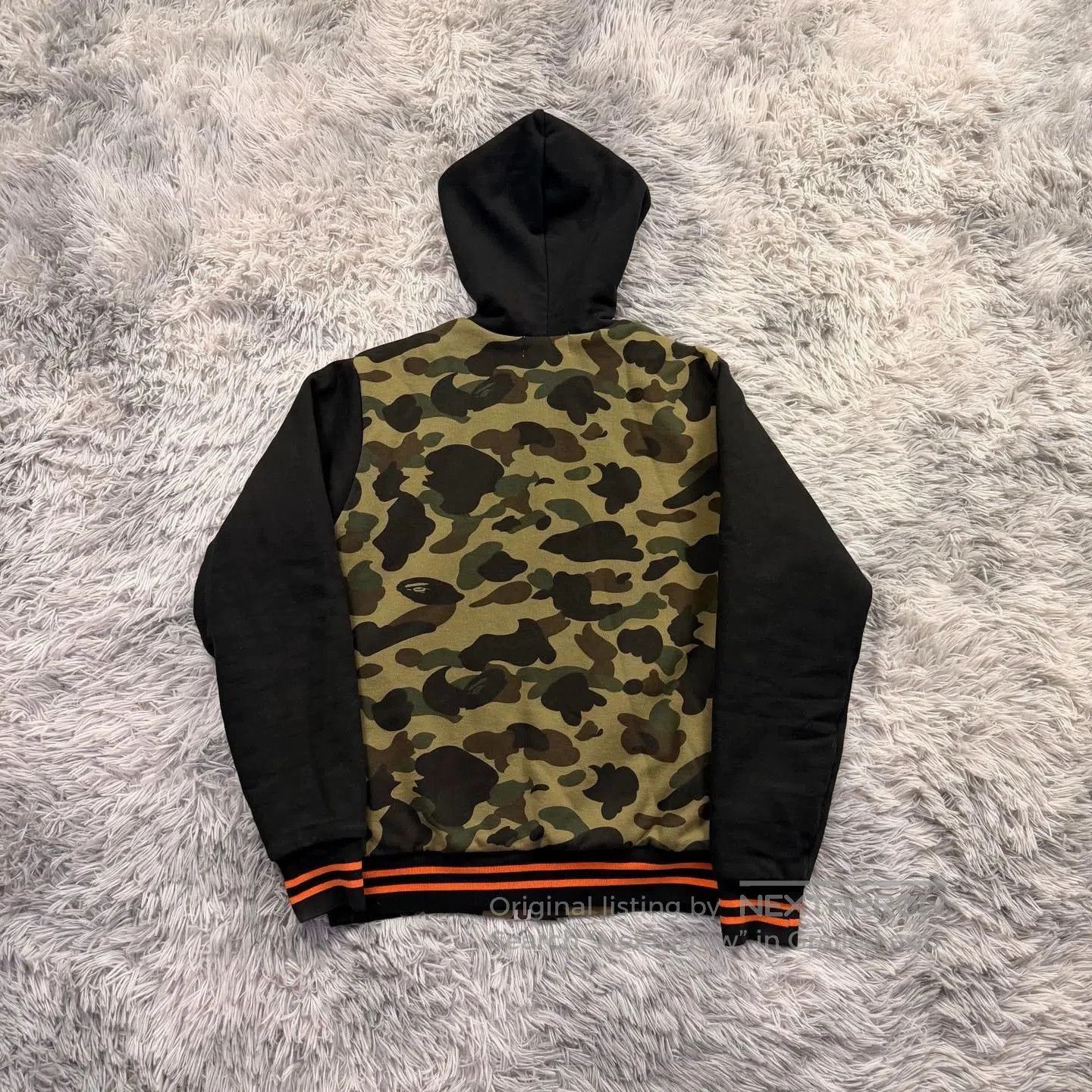 Bape bape green camo baseball jacket size large. Size US L / EU 52-54 / 3 - 6 Thumbnail