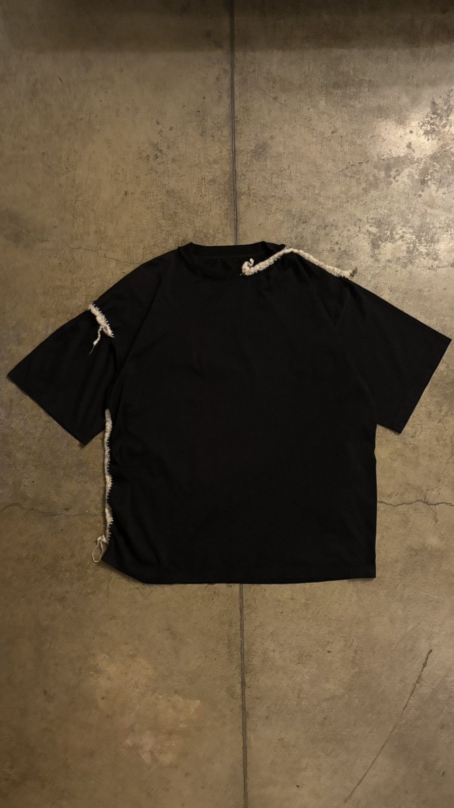 masion margiela mohair trim artisanal tee