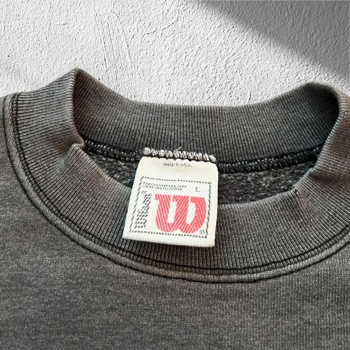 Wilson Vintage Wilson Black & Grey Crewneck Sweatshirt – Large Size US L / EU 52-54 / 3 - 3 Thumbnail