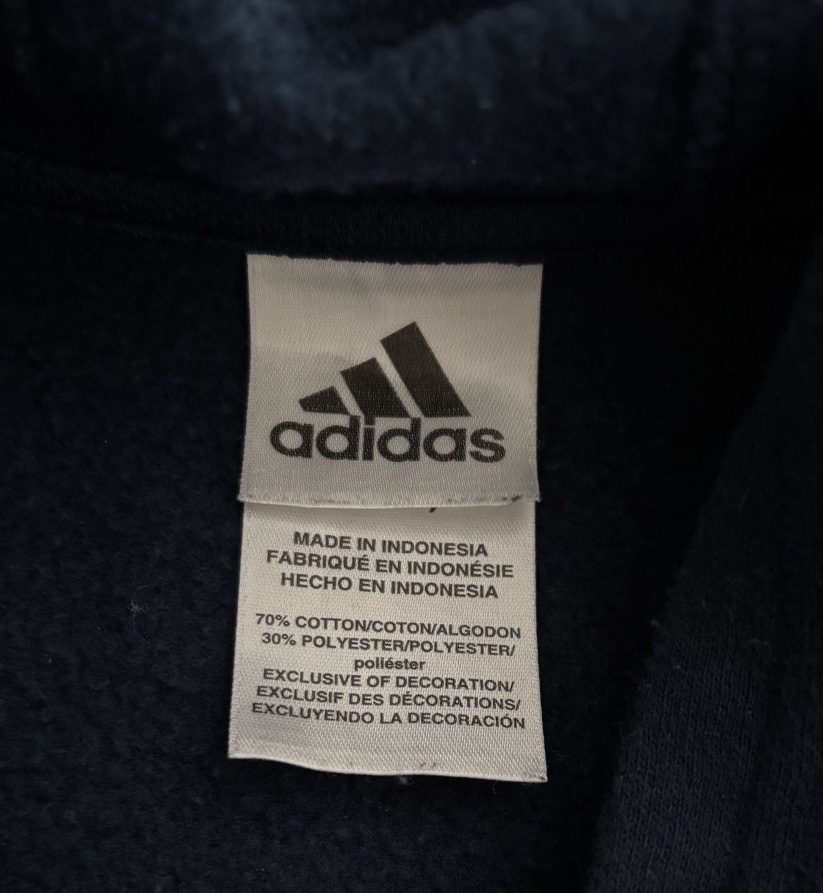 Adidas Adidas Navy Blue Hoodie Size US M / EU 48-50 / 2 - 5 Thumbnail