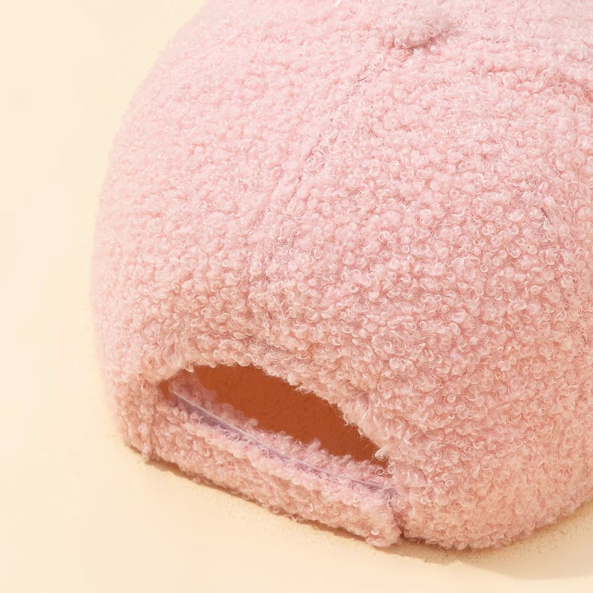 Other Pink Cozy Sherpa Fleece Baseball Cap Winter Warm Soft Hat Size ONE SIZE - 3 Thumbnail