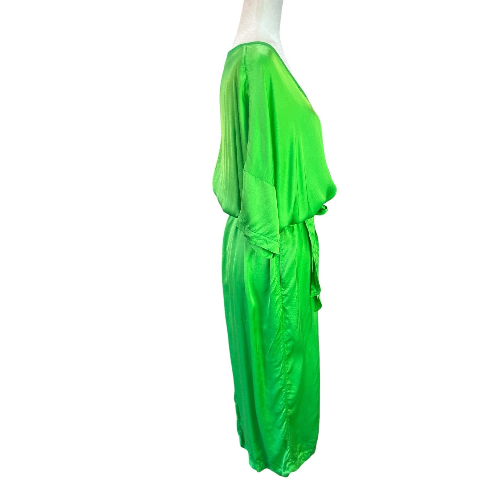 Other Raquel Allegra Dress XS / SM Neon Green Avant Garde Designer Size S / US 4 / IT 40 - 13 Thumbnail