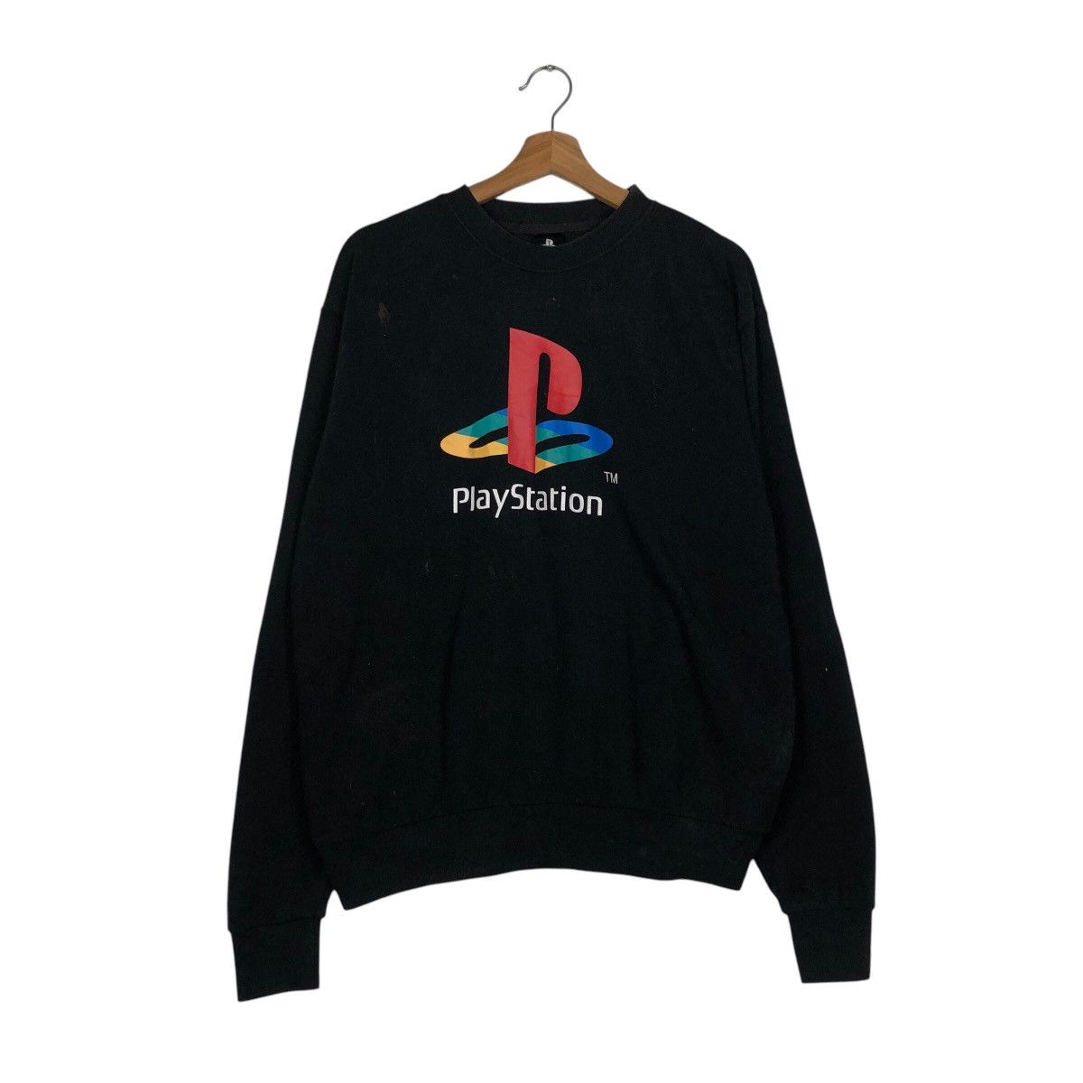 Japanese Brand 📌Vintage Sweatshirt Crewneck Playstation Big Logo Size US L / EU 52-54 / 3 - 2 Thumbnail
