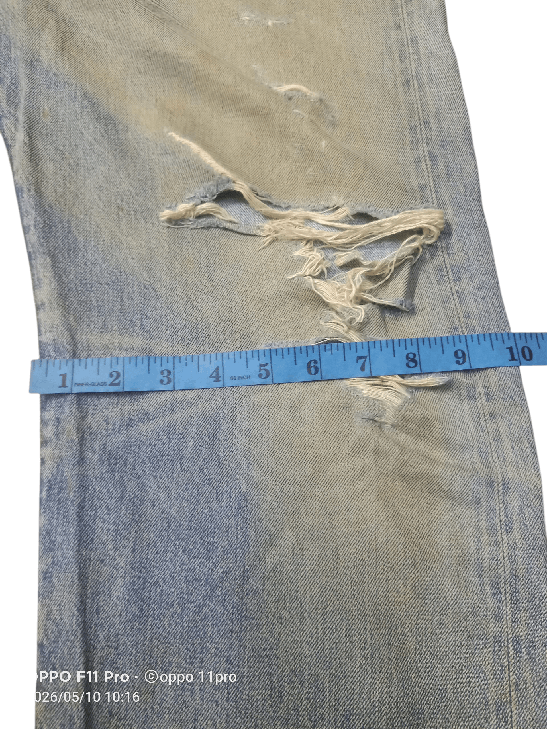 Levi's Vintage Clothing 💥Vintage 501 LVC 1983 Distressdenim Red Selvedge Denim Size US 35 - 22 Thumbnail