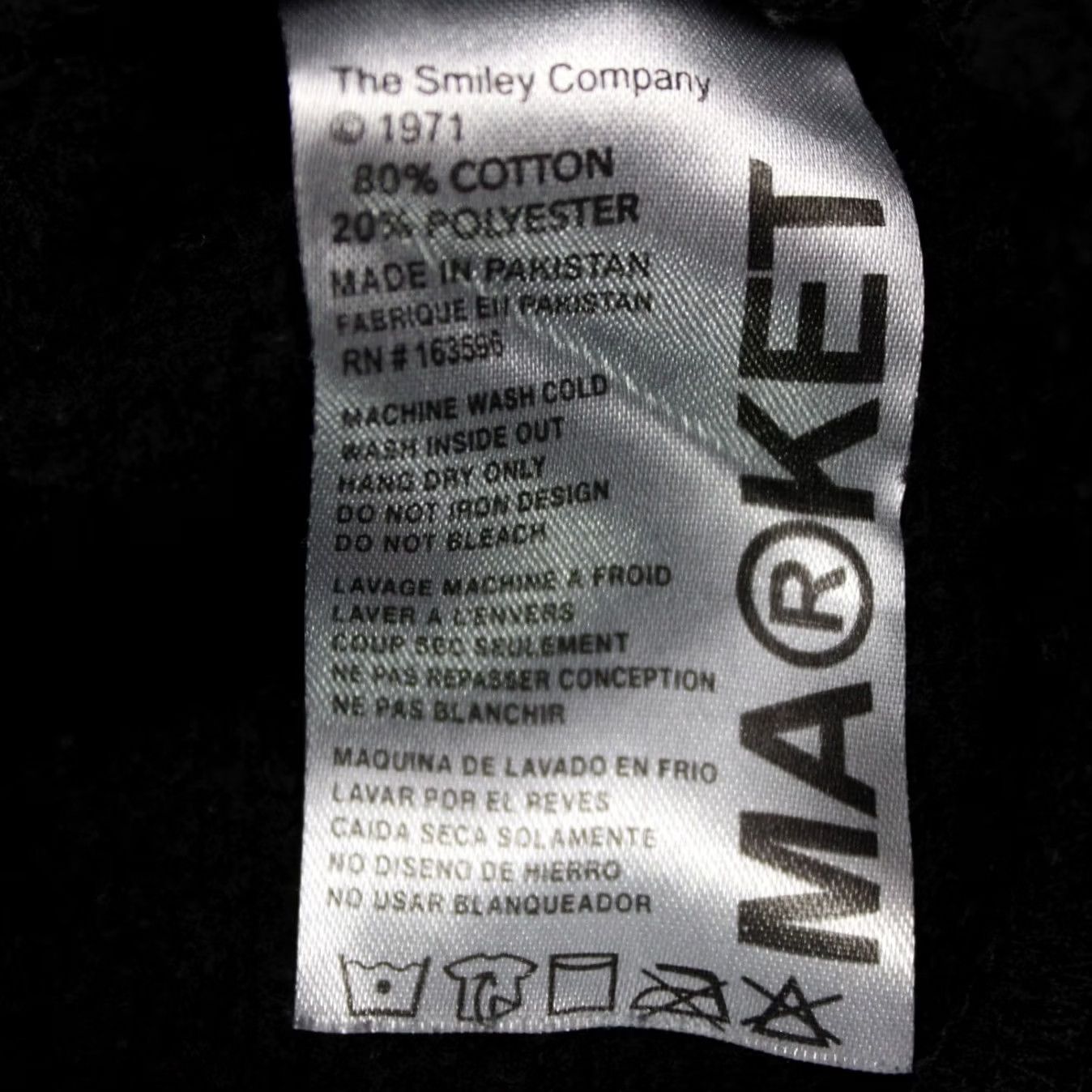 Market Market Sweatshirt Mens XL Black Crewneck Graphic Print Streetwear L/S Pullover Size US XL / EU 56 / 4 - 7 Thumbnail