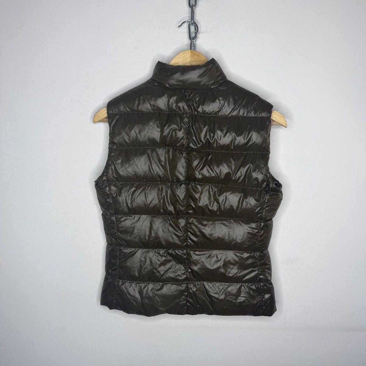 Moncler Moncler Khaki Green Liane Down Quilted Gilet Vest Size S / US 4 / IT 40 - 6 Thumbnail