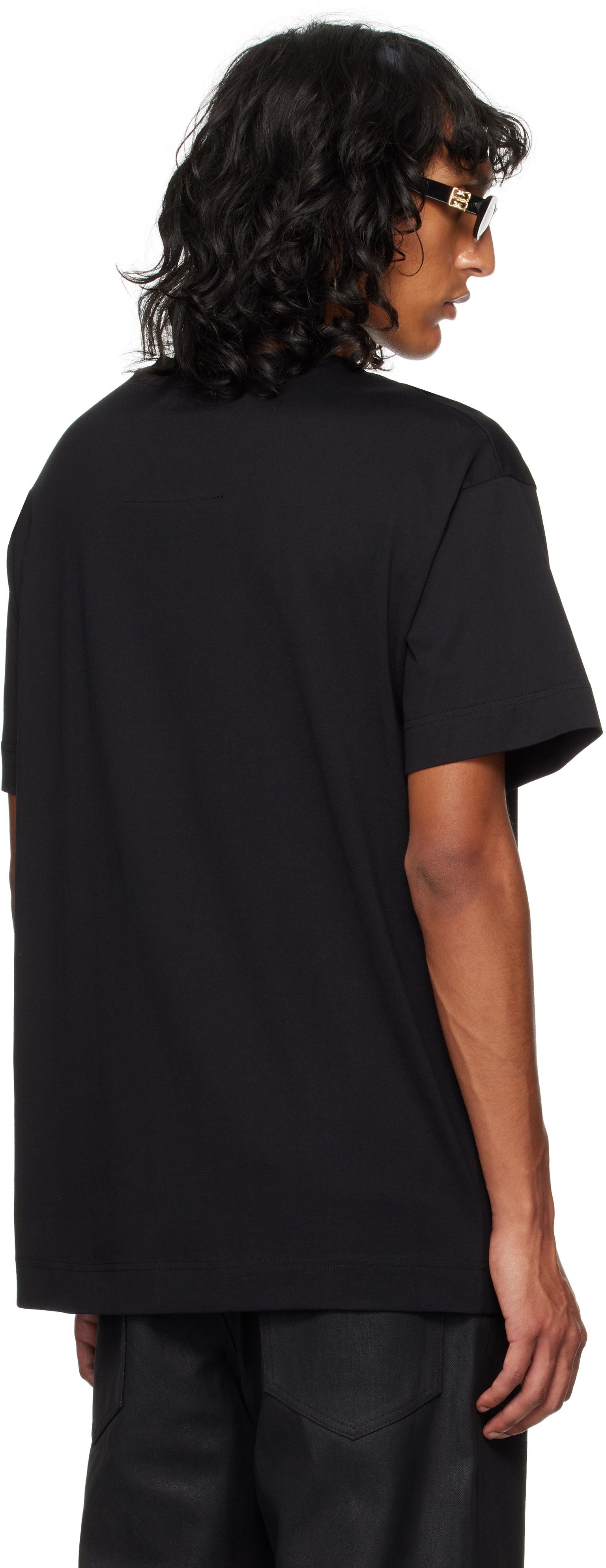 Givenchy o1srvl11e0325 Feathers T-Shirt in Black Size US XL / EU 56 / 4 - 4 Thumbnail