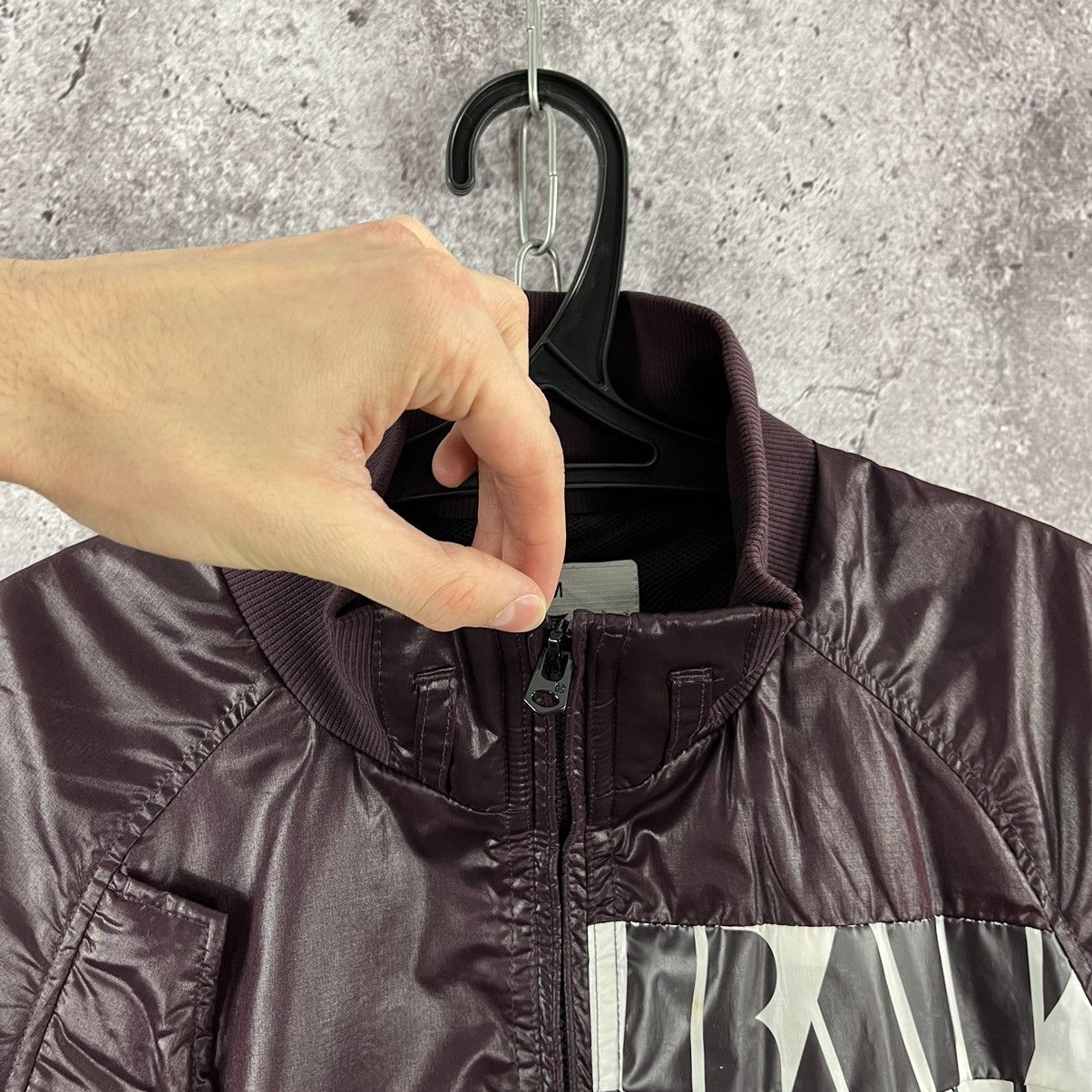 G-Star G-Star Raw Nylon Bomber Jacket Full Zip Y2K Burgundy Size M Size US M / EU 48-50 / 2 - 7 Thumbnail