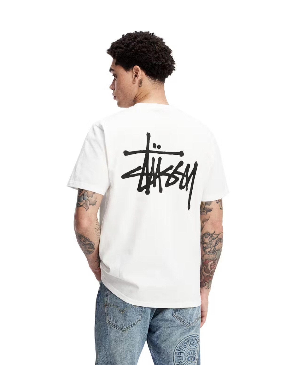 Stussy Stussy white tee Size US XL / EU 56 / 4 - 4 Thumbnail