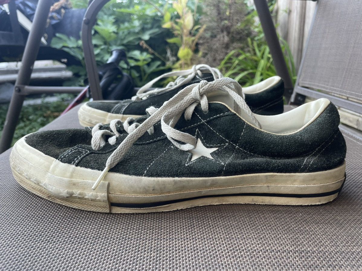 Converse RARE Vintage 80s/90s Converse One Star Black Suede Nirvana 9 Size US 9 / EU 42 - 5 Thumbnail