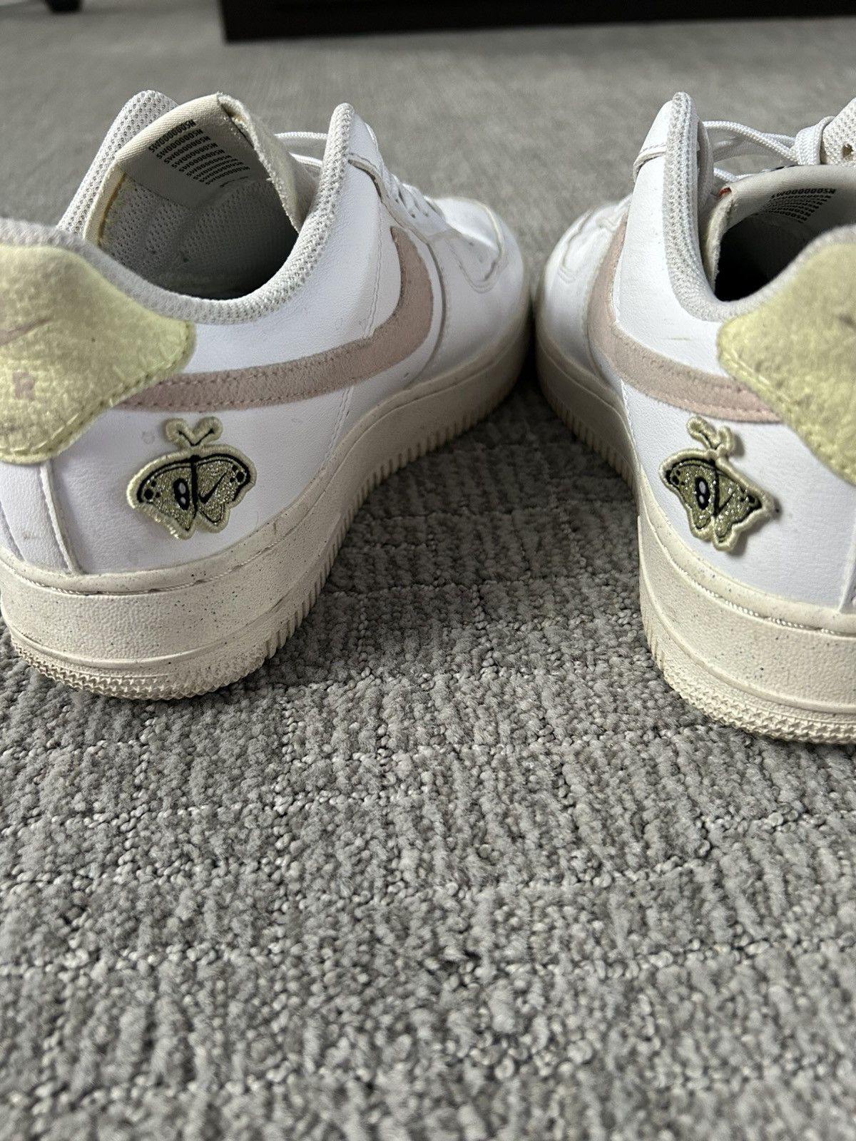 Nike Nike Air Force 1 Butterfly and Flower White and Pink Size US 8 / IT 38 - 5 Thumbnail