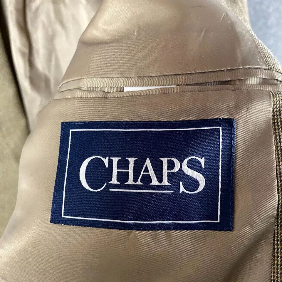 Chaps Chaps Blazer Men's Size 42L Adults Polyester Blend 2 Buttons Size 42L - 8 Thumbnail