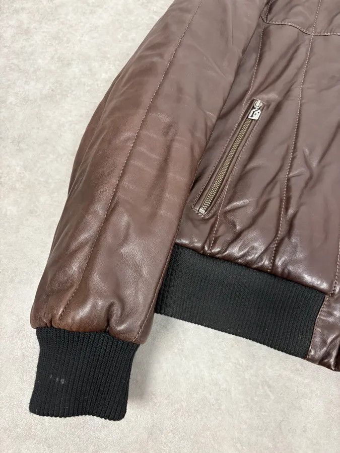 Gianfranco Ferre FW2008 Gianfranco Ferré Brown Quilted Bomber Leather Jacket Size US M / EU 48-50 / 2 - 8 Thumbnail