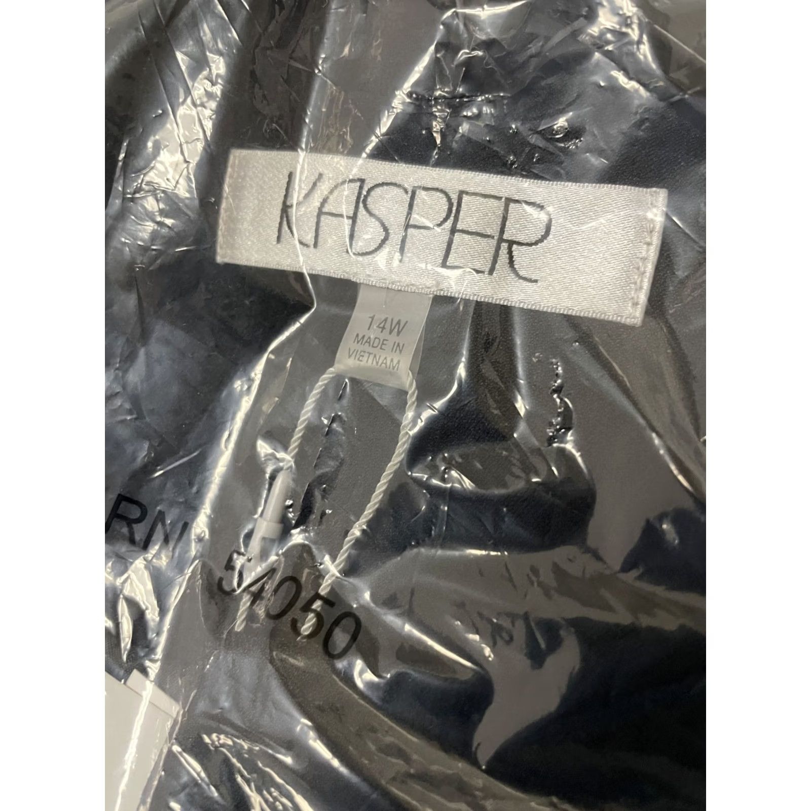 Kasper KASPER Jacket Women 14W Plus Polyester Multicolor Framed Patch Pocket Size 14W Jacket Pocket Women Size XL / US 12-14 / IT 48-50 - 4 Thumbnail
