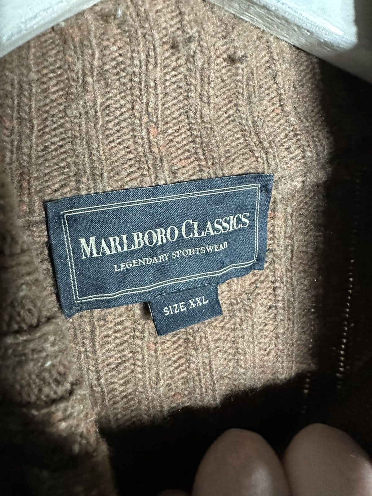 Marlboro Classics Marlboro Classics Wool Knit Zip Sweater Brown Men’s XXL Size US XXL / EU 58 / 5 - 3 Thumbnail
