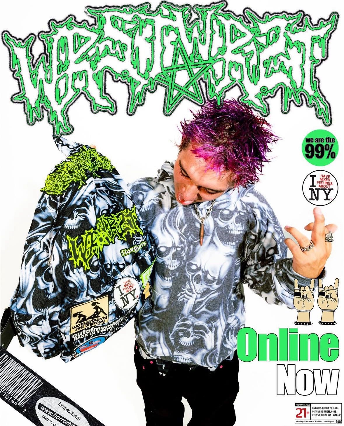 Other Wrstwrstwrst Skull Patches Backpack Size ONE SIZE - 17 Thumbnail