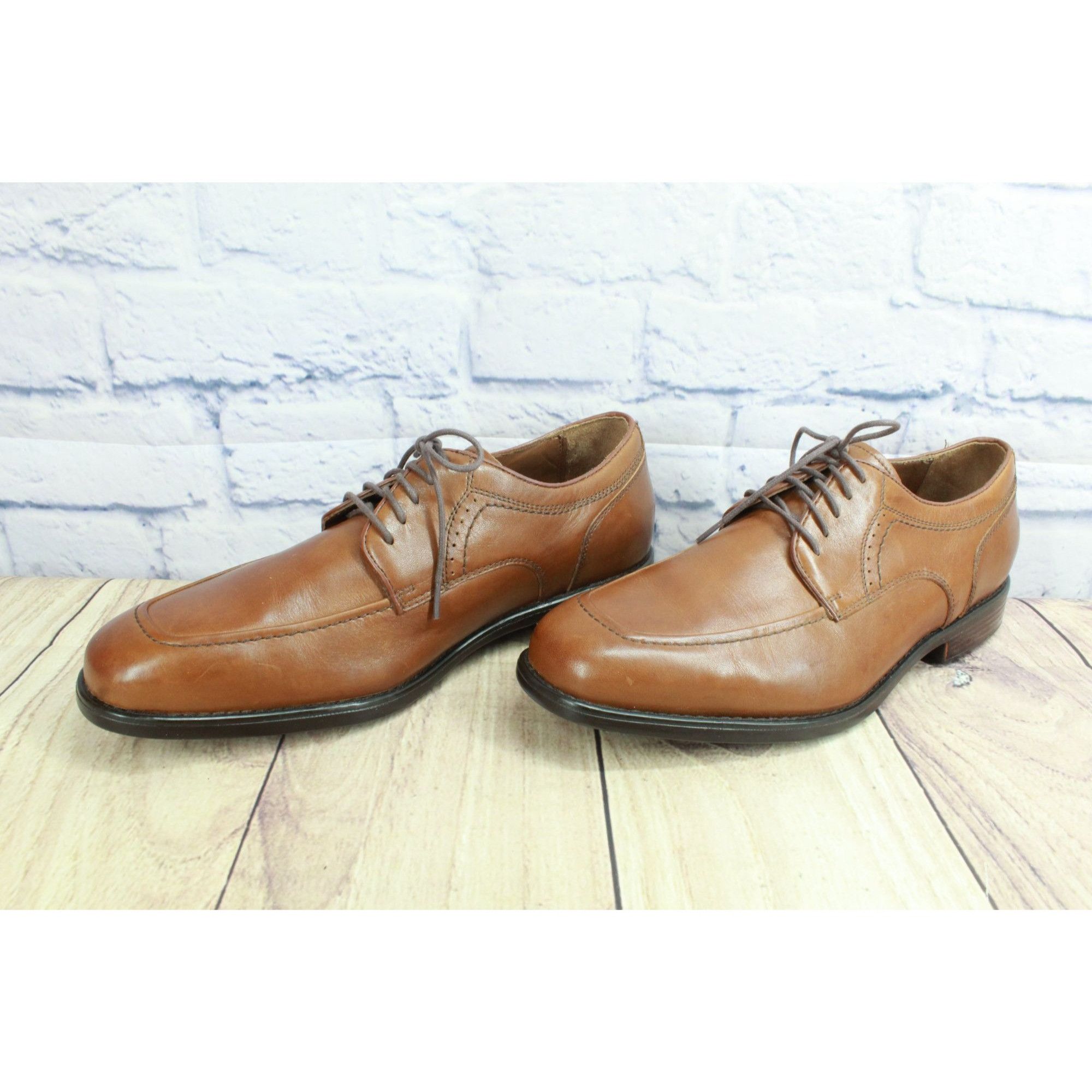 Johnston & Murphy Johnston and Murphy Men's Brown Leather Casual Dress Shoes Size US 8.5 / EU 41-42 - 3 Thumbnail
