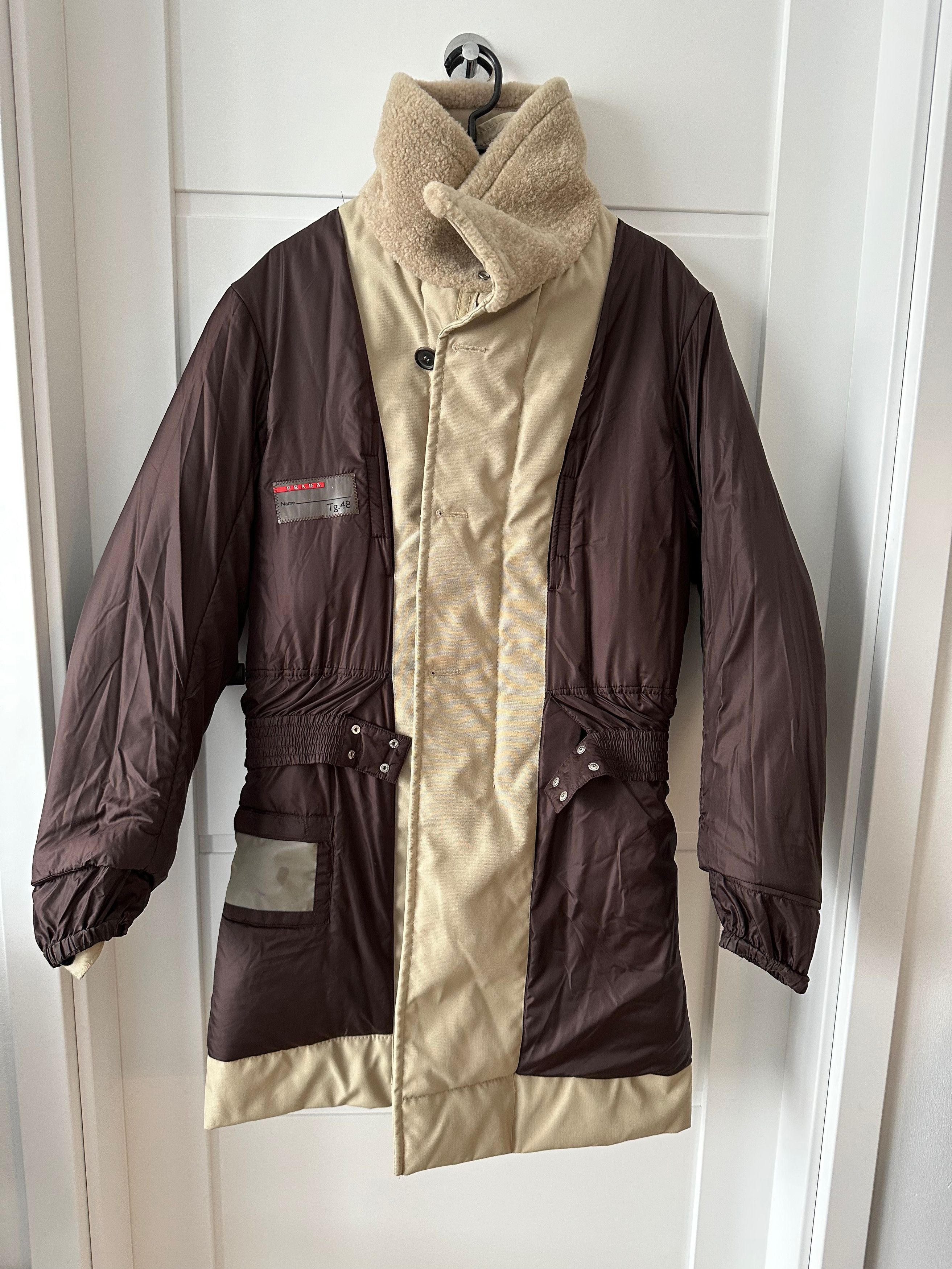 Prada PRADA padded beige coat warm jacket SGV496 coat Size US M / EU 48-50 / 2 - 9 Thumbnail