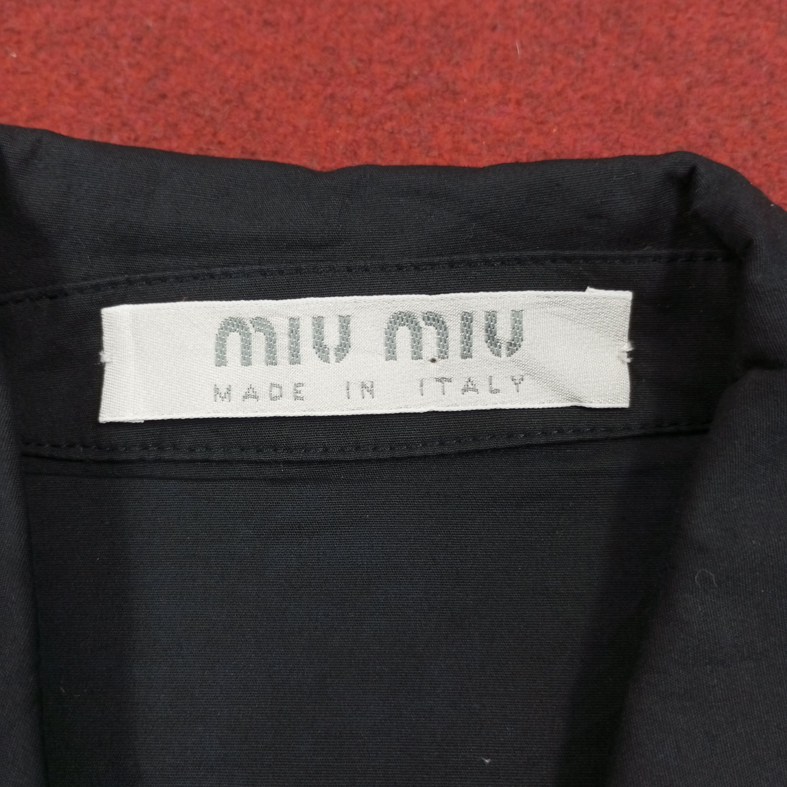 Miu Miu × Vintage Miu Miu Designer Brand Fashion Style Casual Shirt Size XXS / US 00 / IT 34 - 5 Thumbnail