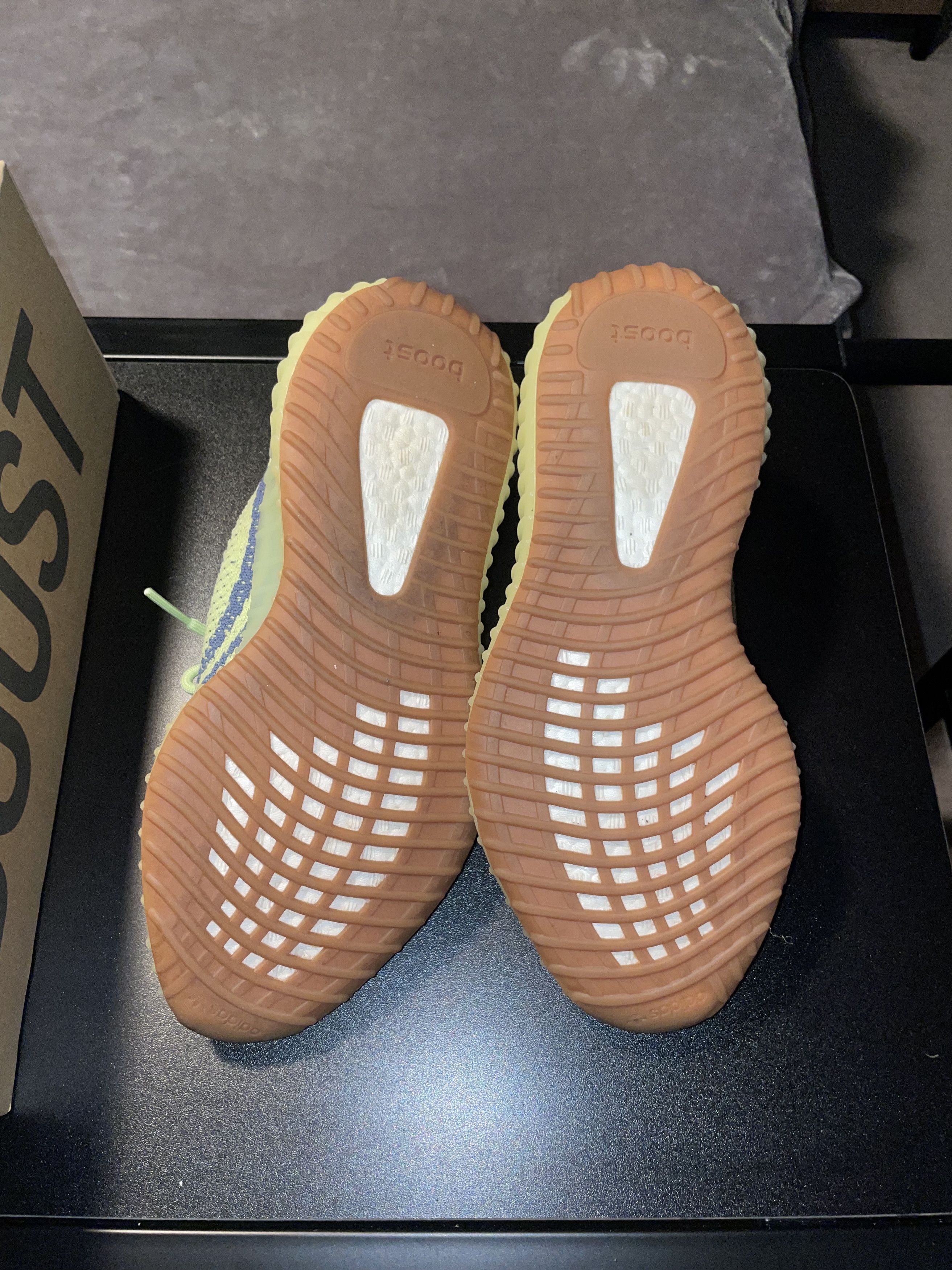 Adidas Frozen Yellow Yeezy Size US 9.5 / EU 42-43 - 5 Thumbnail
