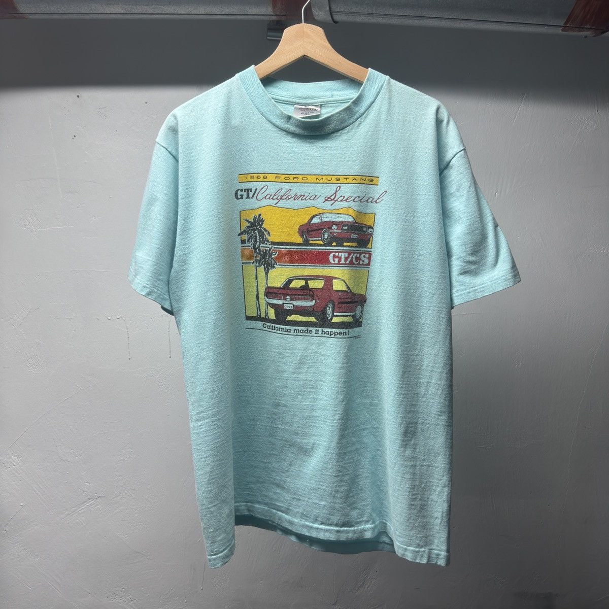 Vintage 80s Mustang GT California Special Shirt ERD Grunge Chrome Size US L / EU 52-54 / 3 - 1 Thumbnail