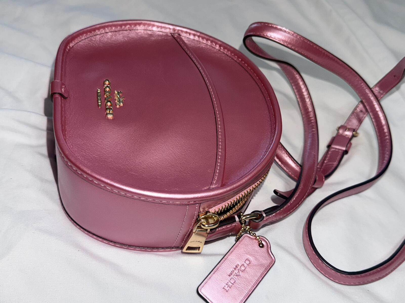 Coach Coach Canteen Crossbody Bag Metallic Pink Blush Crossbody Size ONE SIZE - 8 Thumbnail