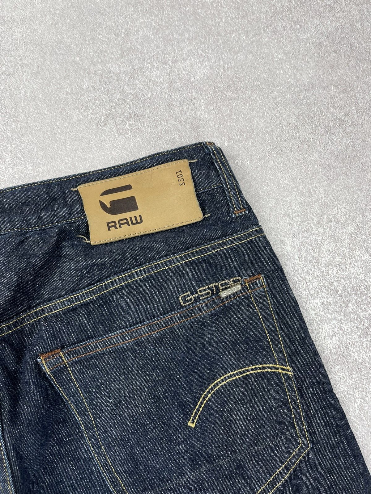 G-Star × Vintage Vintage G-Star Raw 3301 Denim Jeans Men’s Size US 32 / EU 48 - 12 Thumbnail