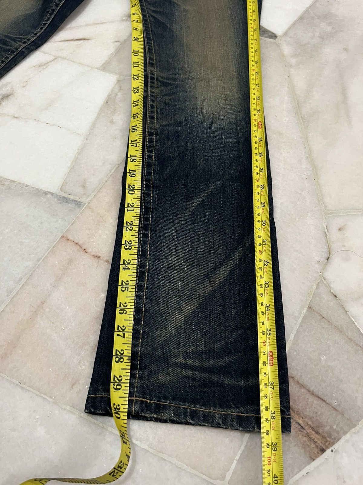 Japanese Brand Yoshitomo Nara Lolita Denim Jeans Size US 30 / EU 46 - 15 Thumbnail