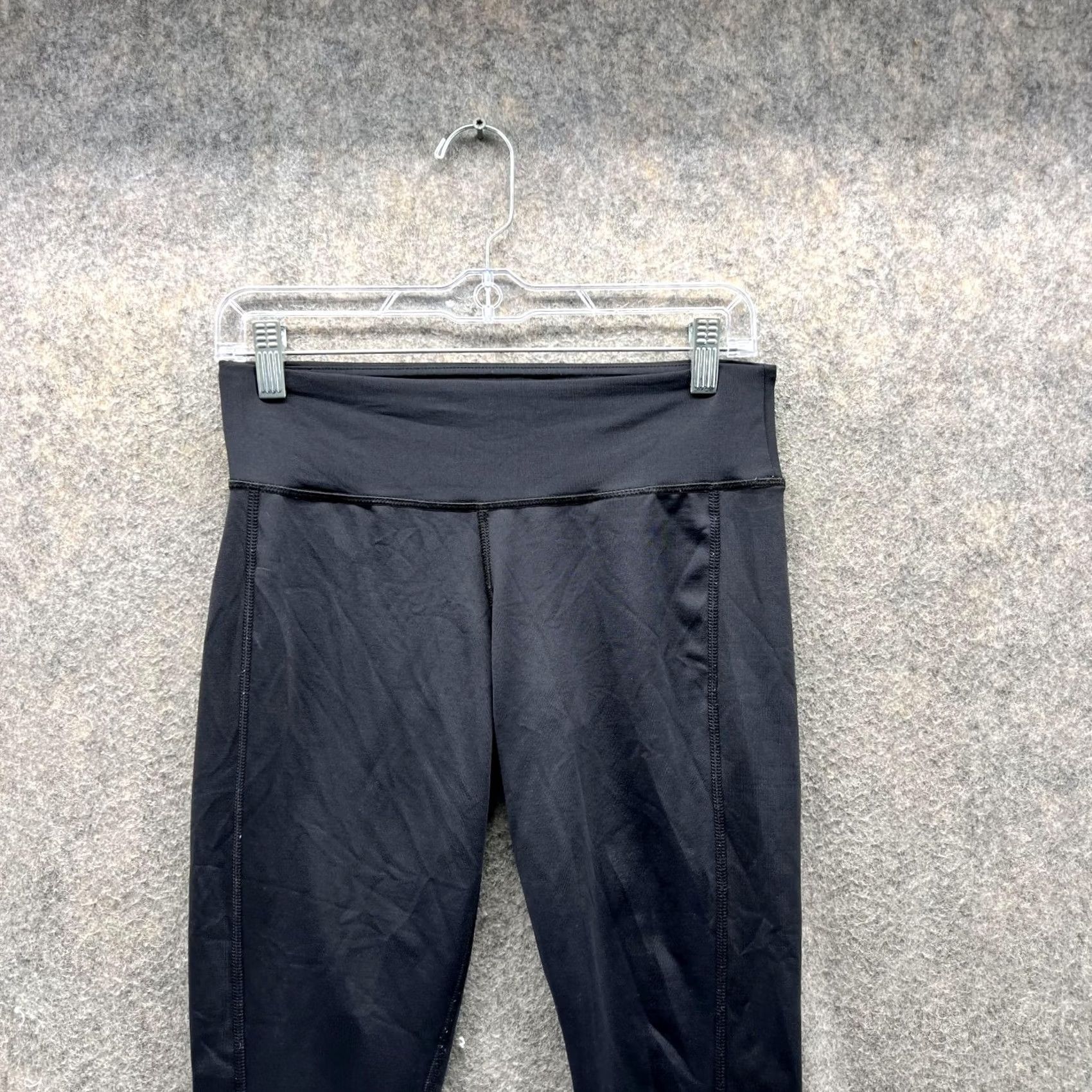 Vintage Columbia Leggings Women XS Black Polyester Knit Stretch Skinny Inseam 29 Athletic Pockets Sports Training Gym Size 26" / US 2 / IT 38 - 2 Thumbnail