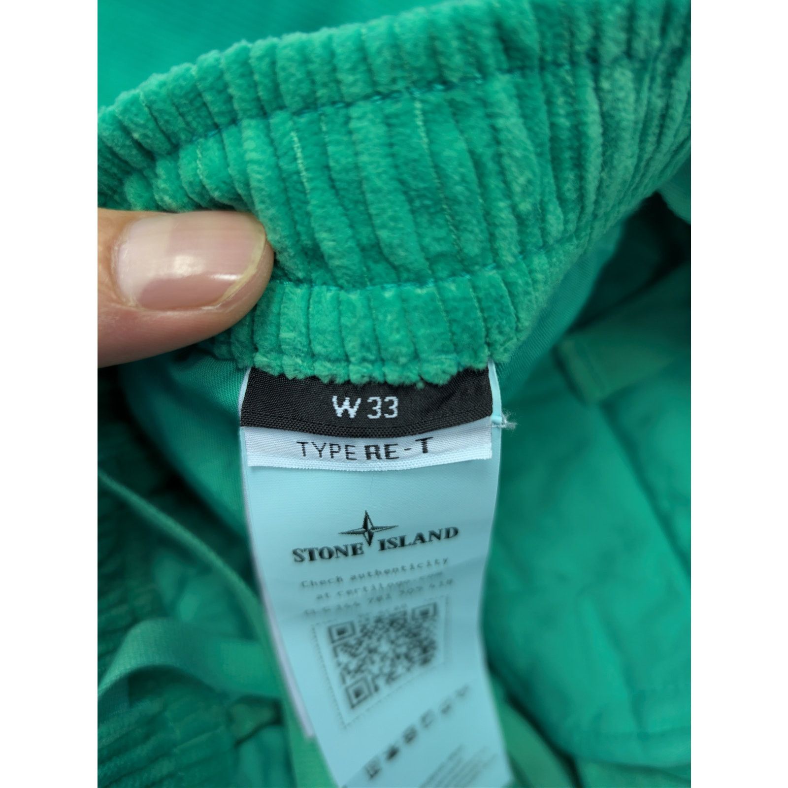 Stone Island o1rshd1 Pantalone Regular Junior corduroy cargo trousers Size US 33 - 14 Thumbnail