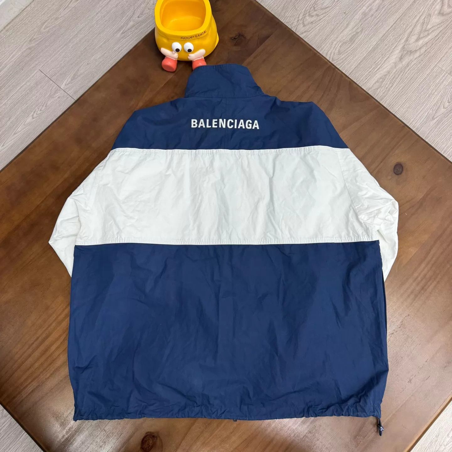 Balenciaga Balenciaga Blue White Embroidered Logo Colorblock Jacket 44 Size US S / EU 44-46 / 1 - 2 Thumbnail