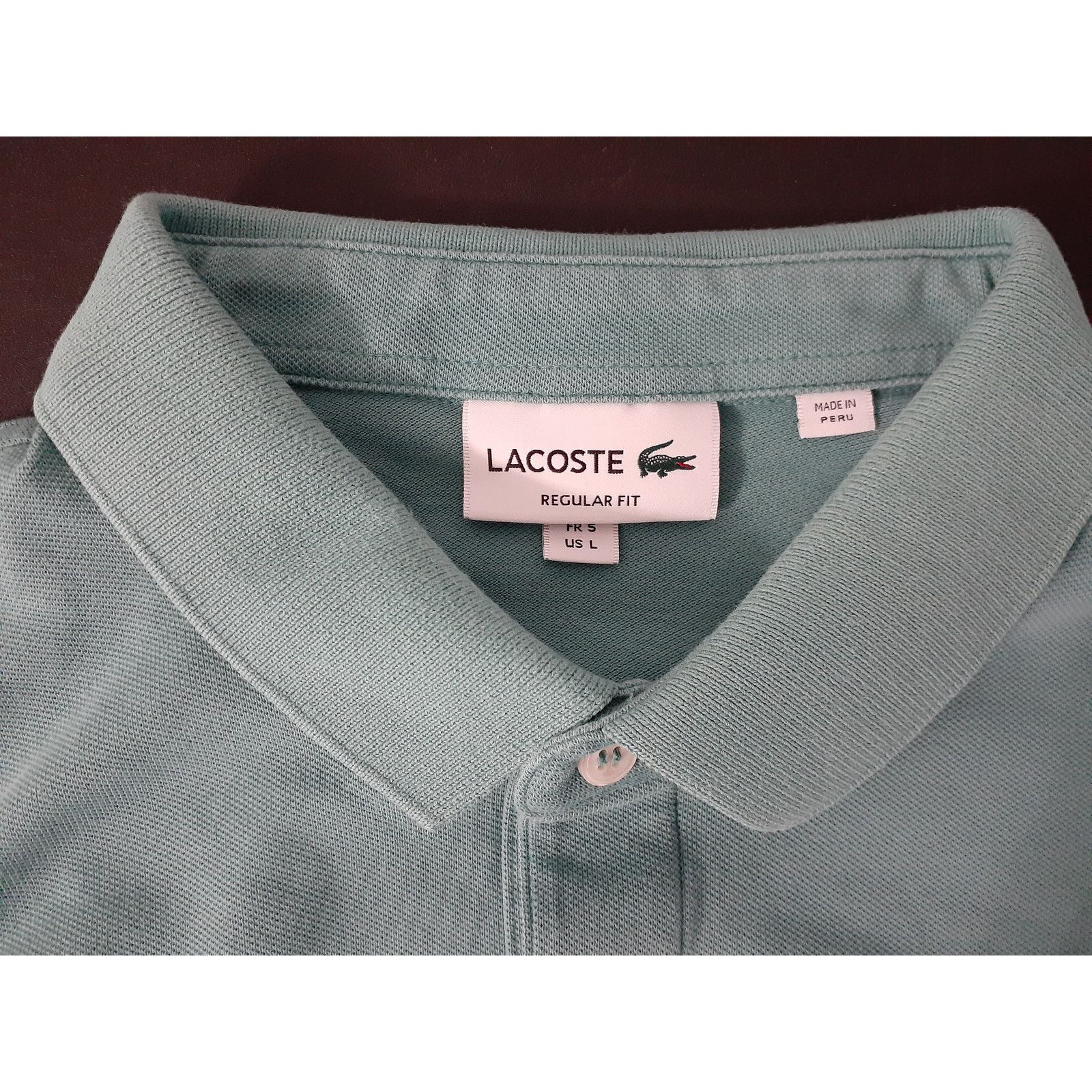 Lacoste Lacoste Men's Short Sleeve Reg Fit Polo Shirt L Green Size US L / EU 52-54 / 3 - 4 Thumbnail