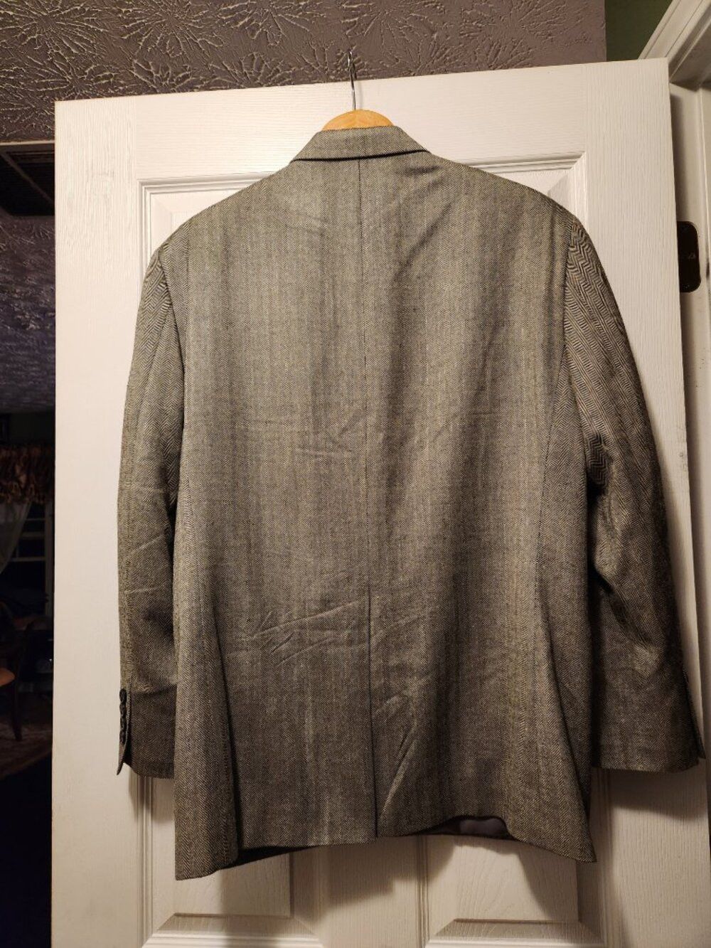 Ralph Lauren Ralph Lauren men's gray 100%silk sport coat blazer size: 42S Size 42S - 5 Thumbnail
