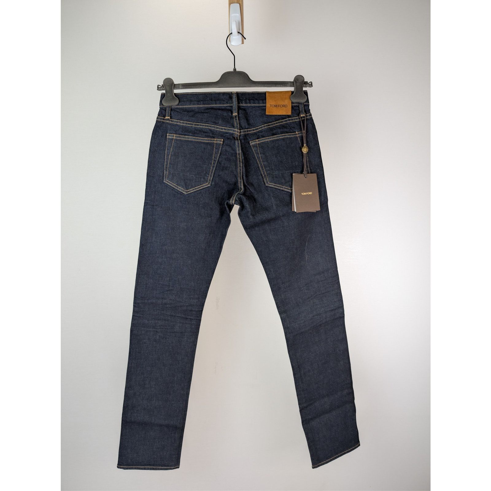Tom Ford o1rshd1 Straight Denim Jeans in Indigo Blue 29 Size US 29 - 17 Thumbnail