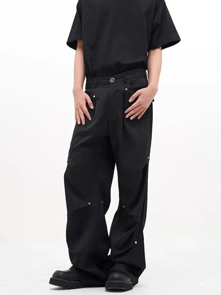 Japanese Brand Cargo baggy flared pleated pants Size US 32 / EU 48 - 1 Thumbnail