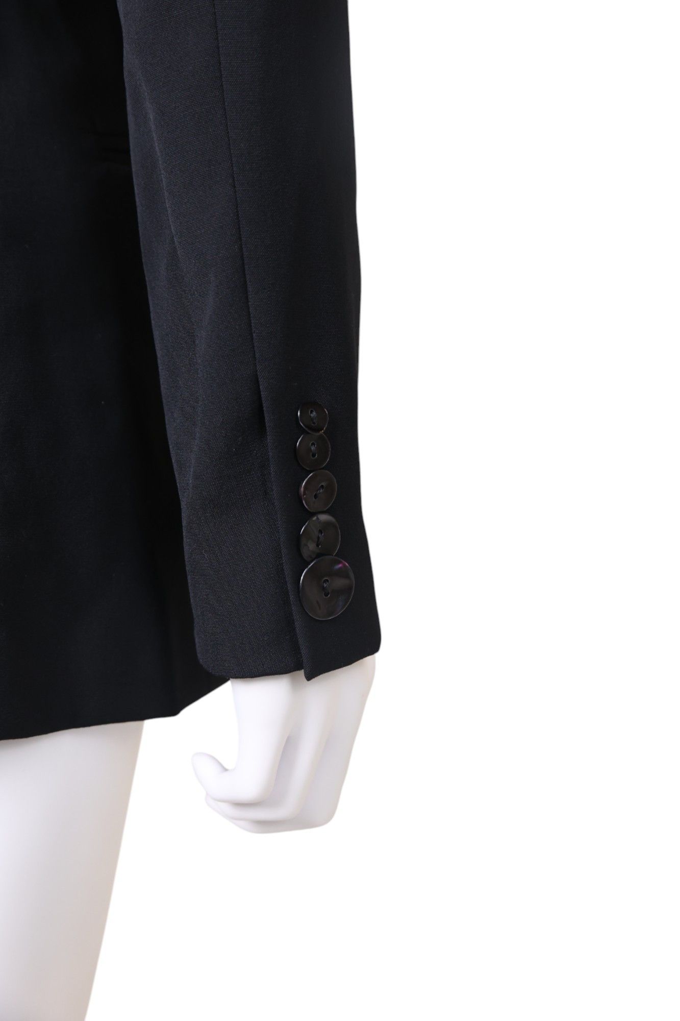 Jean Paul Gaultier S/S 2003 Black wool button embellished blazer Size S / US 4 / IT 40 - 9 Thumbnail
