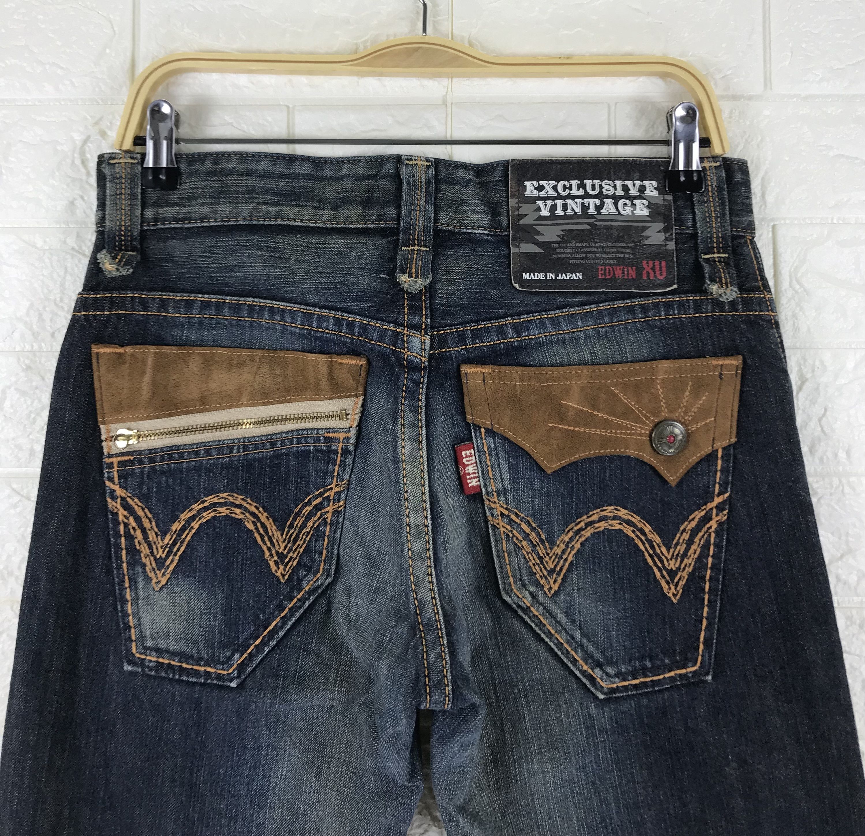 Edwin Vintage Edwin XV Faded Blue Jeans Size US 30 / EU 46 - 6 Thumbnail