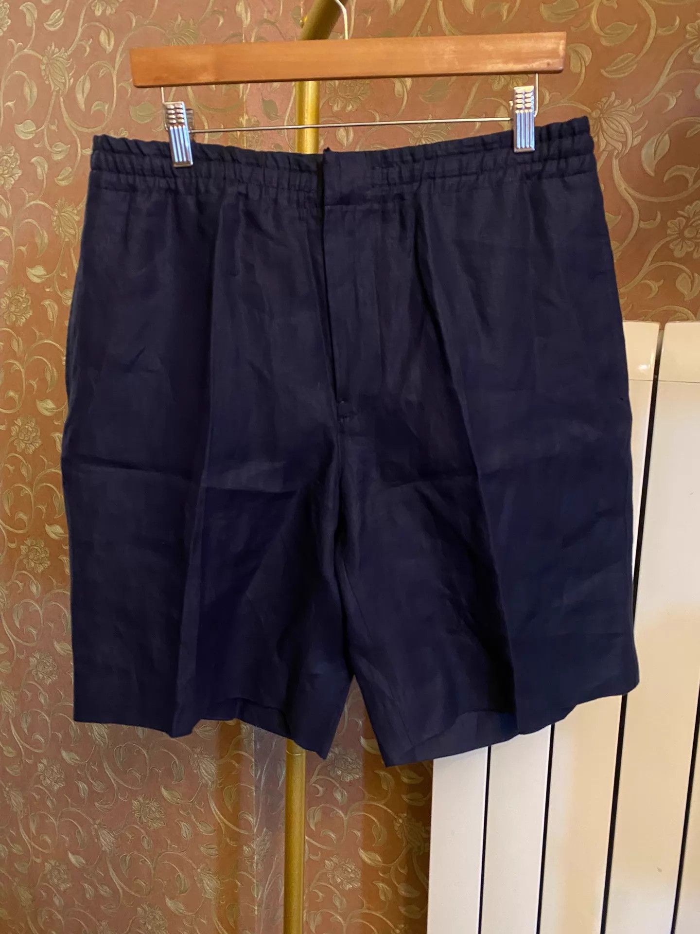Ermenegildo Zegna Zegna OASI LINO Linen Elastic Waist Shorts Size 50 Size US 34 / EU 50 - 1 Thumbnail