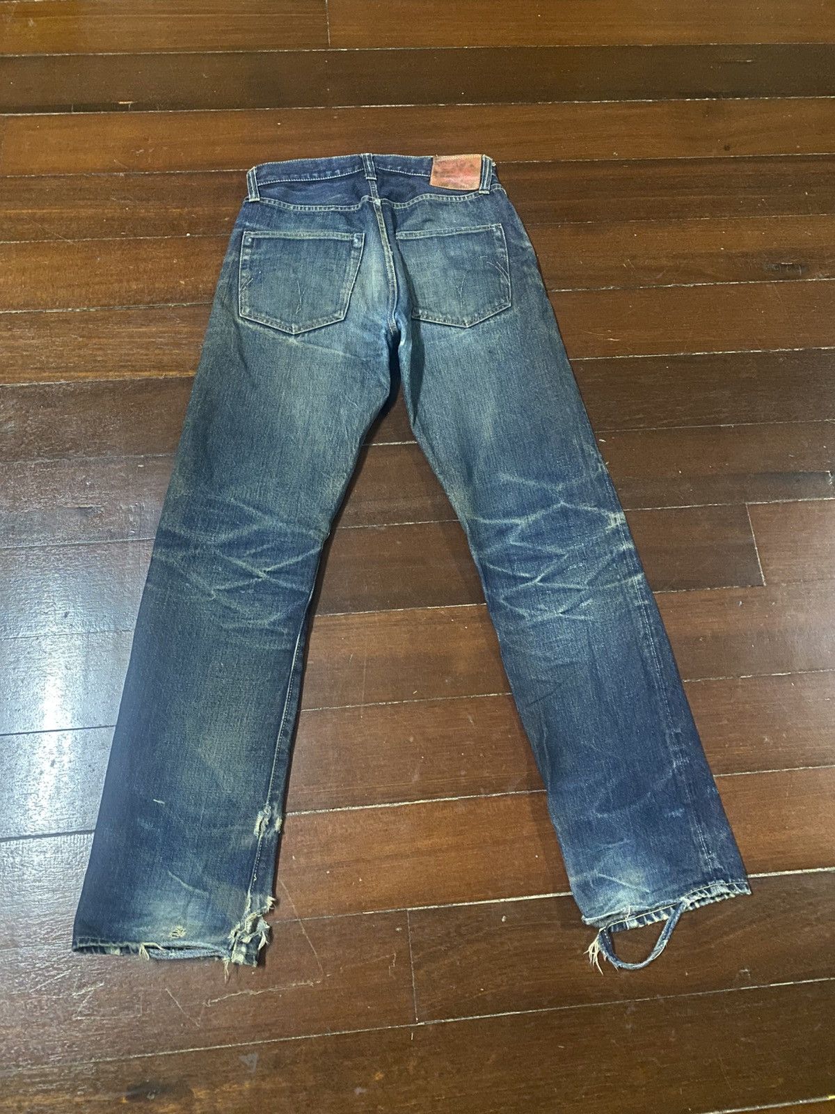 Sugar Cane Vintage Sugar cane 1947 distressed mud wash rusty jeans Size US 31 - 13 Thumbnail