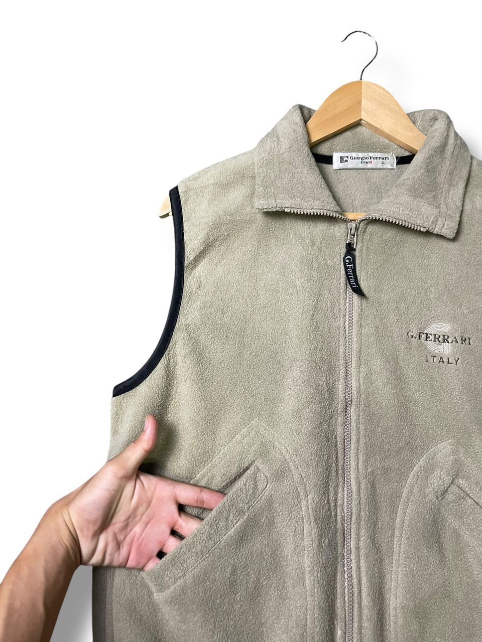 Vintage Vintage 90’s Giorgio Ferrari Fleece Vest (1) Size US L / EU 52-54 / 3 - 6 Thumbnail
