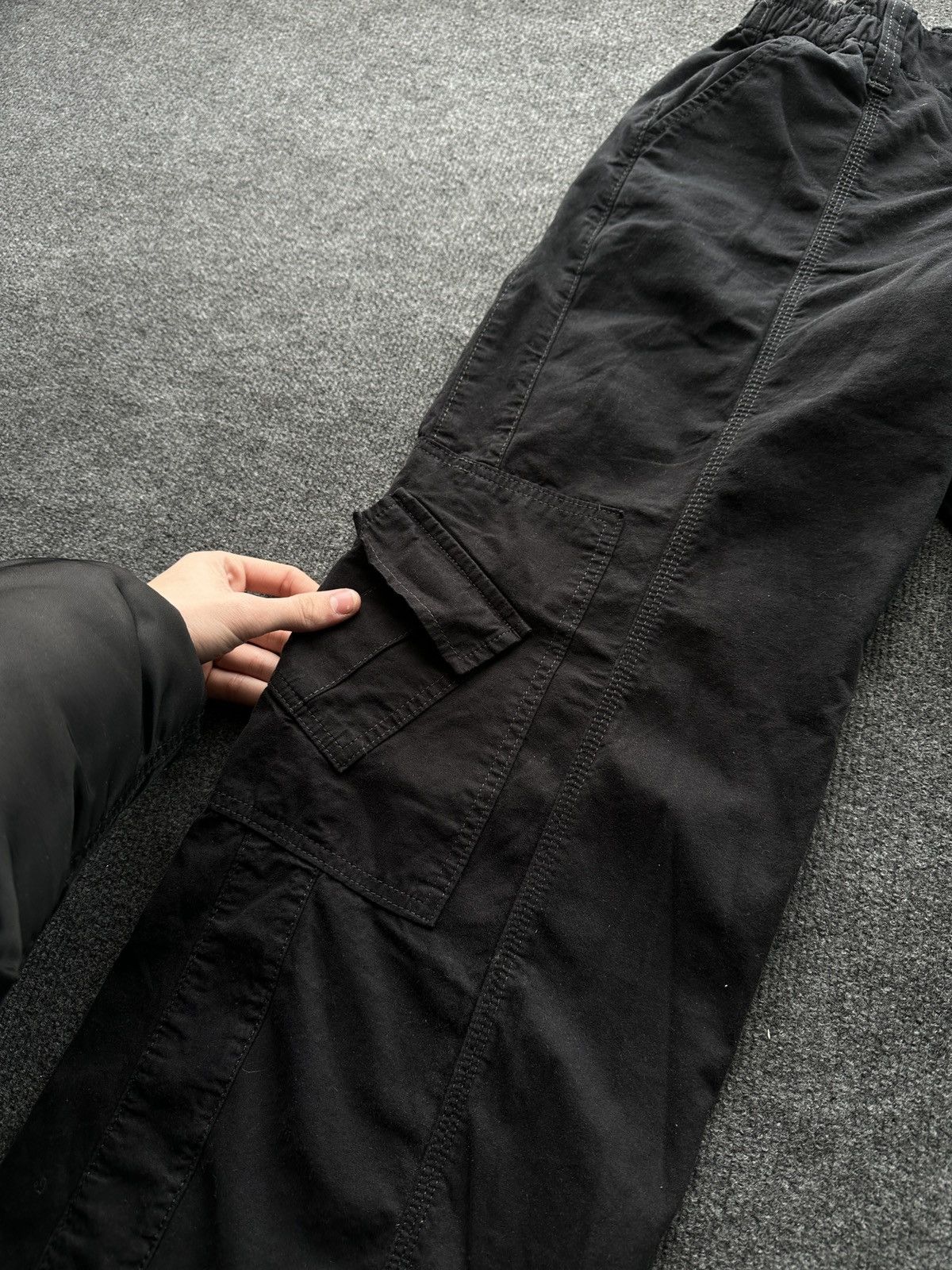 Other 🚨 RARE BLACK CARGO MULTIPOCKET WOMEN PANTS Size 28" / US 6 / IT 42 - 5 Thumbnail