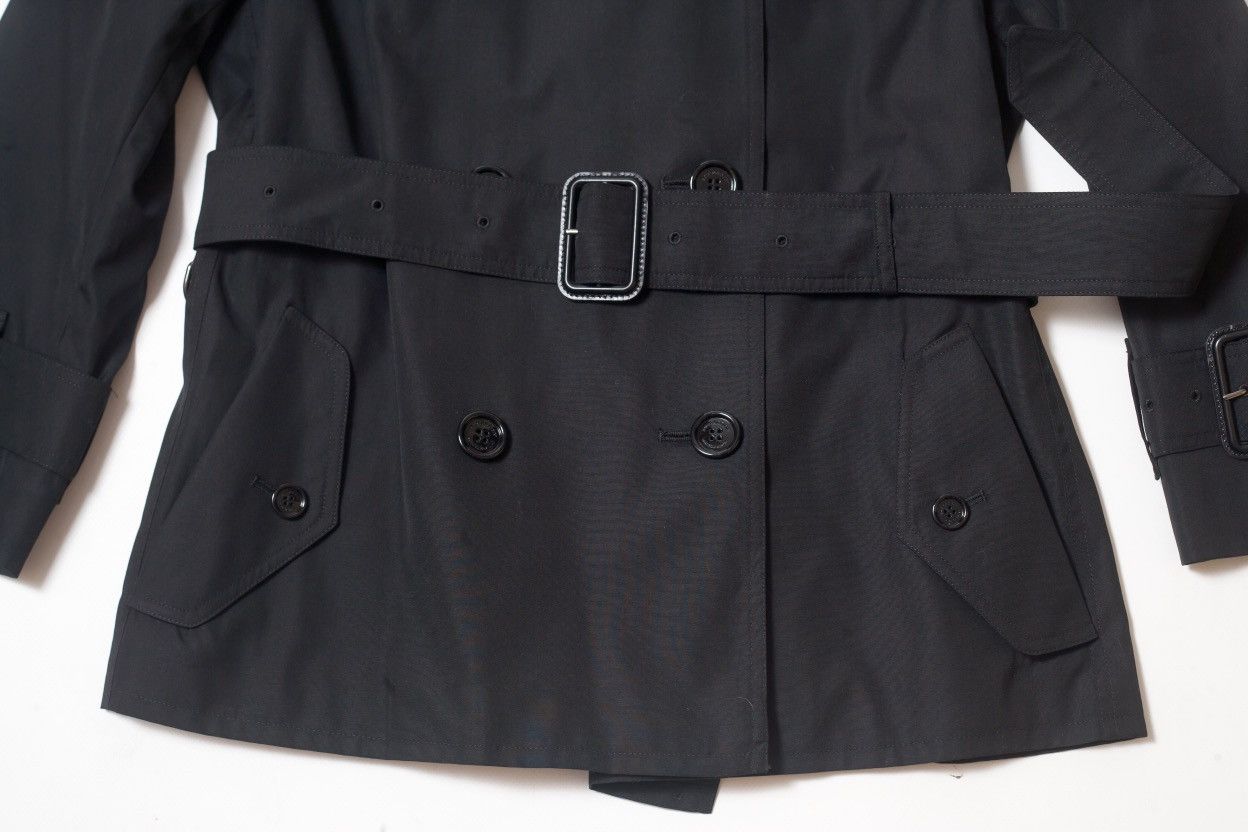 Burberry Burberry Sandringham Short Black Trench Coat Nova Check Size M / US 6-8 / IT 42-44 - 2 Thumbnail