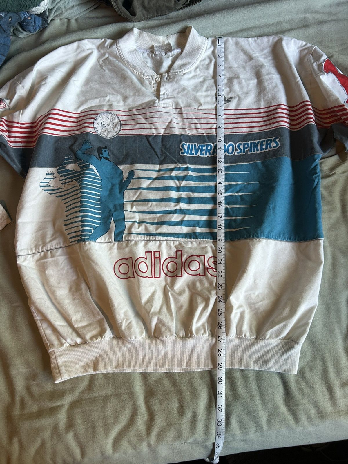 Adidas vintage 1980s adidas silverado spikers volleyball jumper Size US XL / EU 56 / 4 - 10 Thumbnail