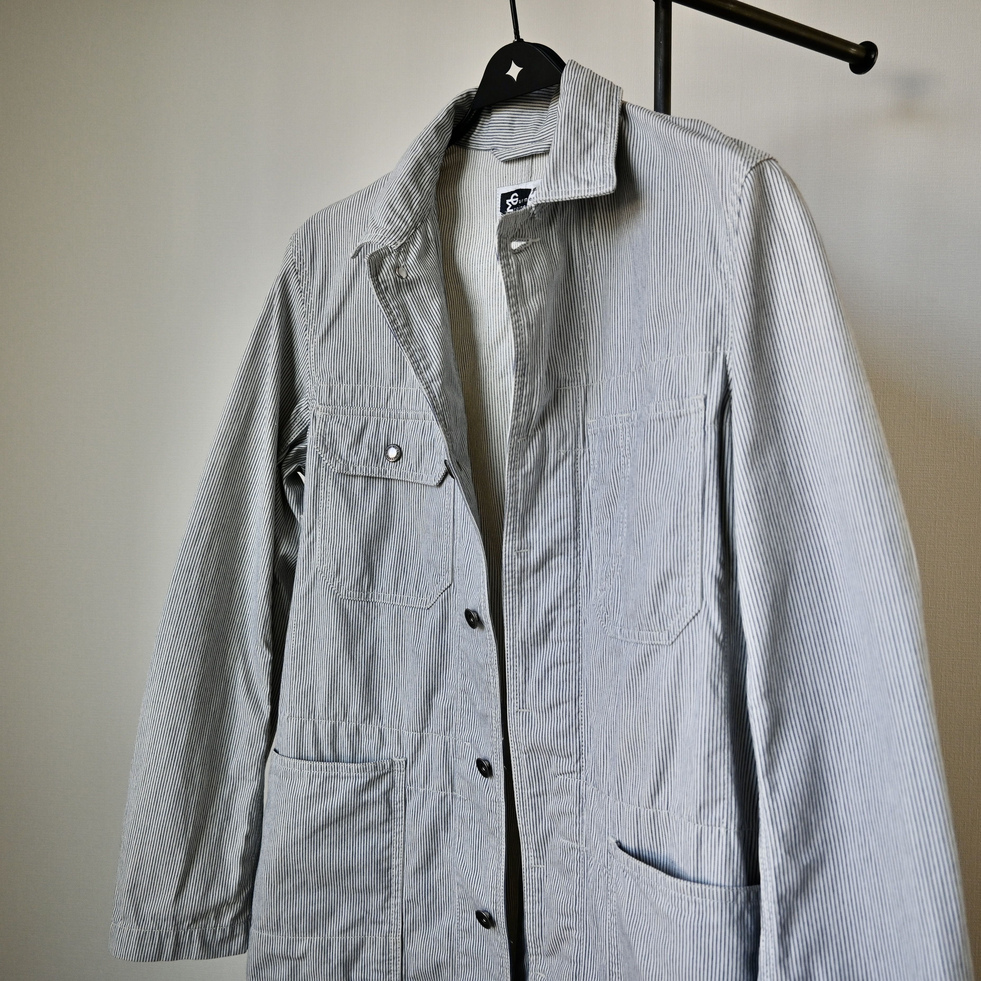 Engineered Garments VTG 2000s Engineered Garments hickory twill "Shop Coat" Size US S / EU 44-46 / 1 - 6 Thumbnail